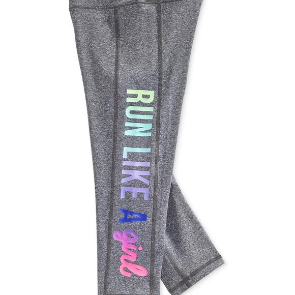 Ideology Run Like a Girl Capri Leggings, Big Girls- Charcoal S - Picture 1 of 1